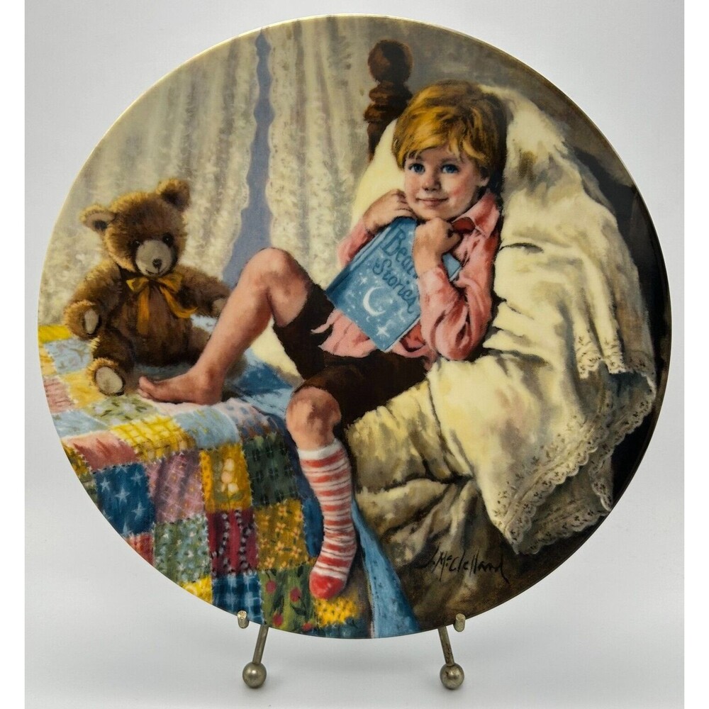 VINTAGE Reco Diddle Diddle Dumpling- 1984 John McClelland 8.5" Plate w Box & COA